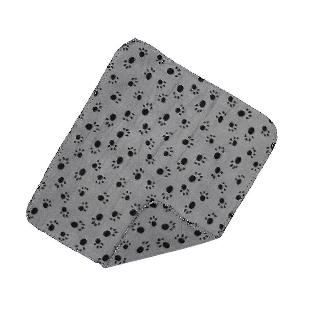 140x100cm Grey Double Plush Pets Blanket Offering Warmth Designed For Pets Dogs Cats 1Set For Autumn Winter Use