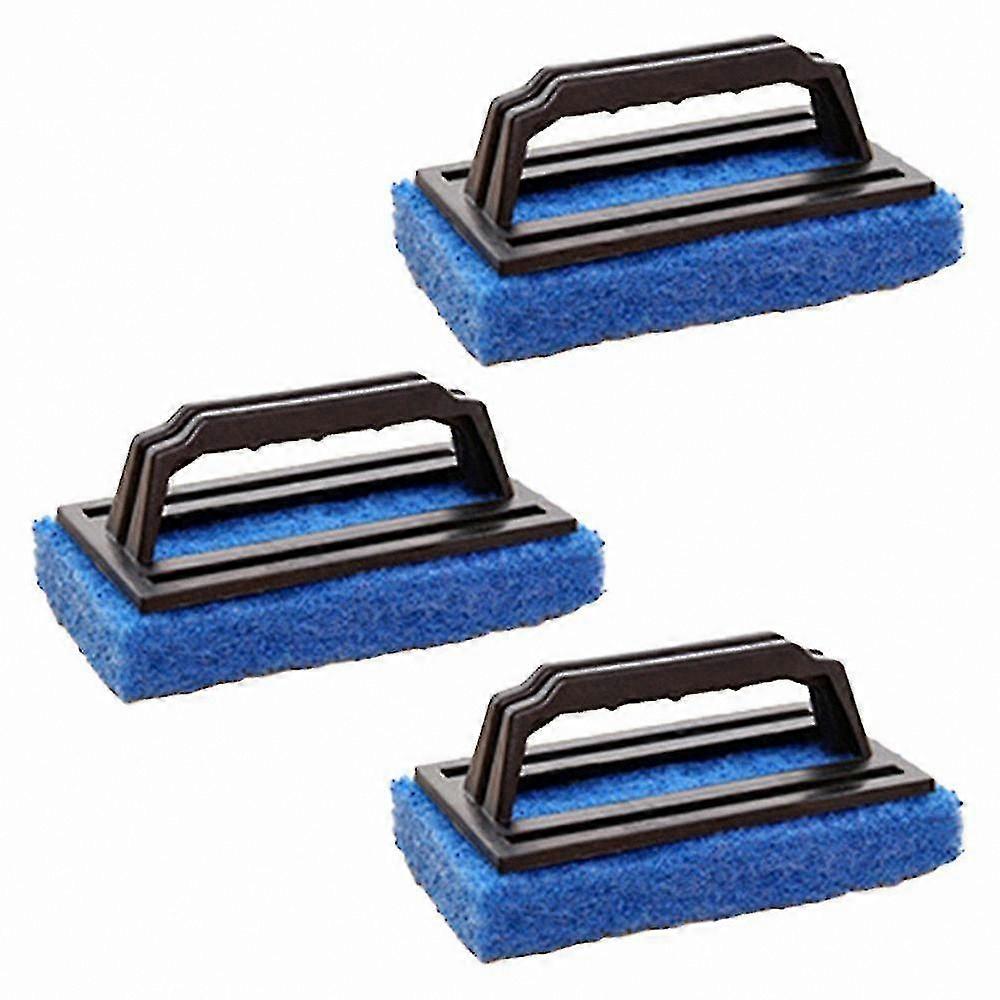 Heavy Duty Grill Cleaning Kit with Scouring Pad and Handle for Griddle Brush