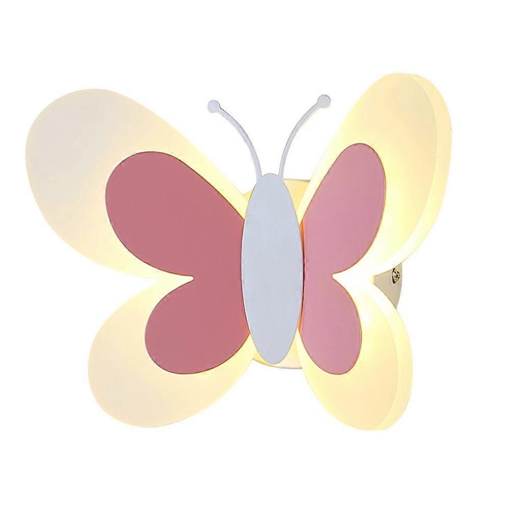 1pc Modern Simple Butterfly Decorative Wall Lamp Wall Light For Bedroom Hallway Warm Light Fashionable