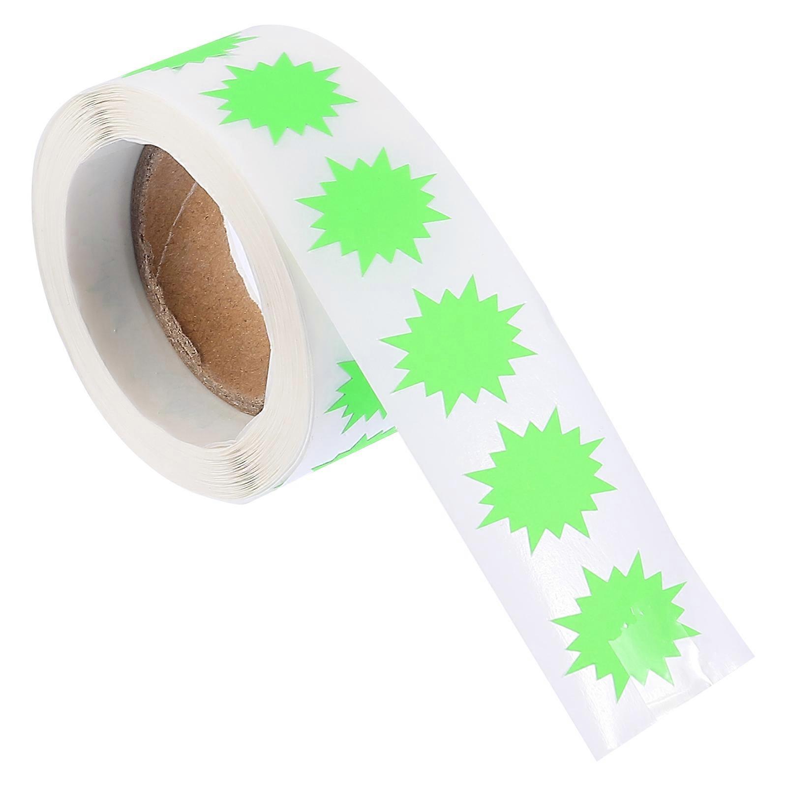 Adhesive Labels Roll Fluorescent Color Matching For Scrap Booking And Gift Decoration 500Pcs