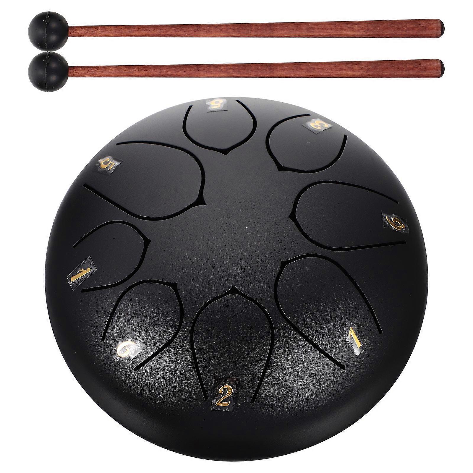 Tongue Hand Drum Ethereal Drum Stress Relief Soul Purification Titanium Alloy 1Set