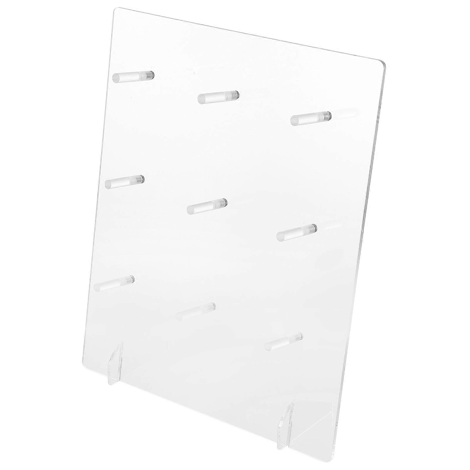 Clear Donuts Display Holder Acrylic Square Simple Structure Storage Holder Kitchen Use 1Pcs