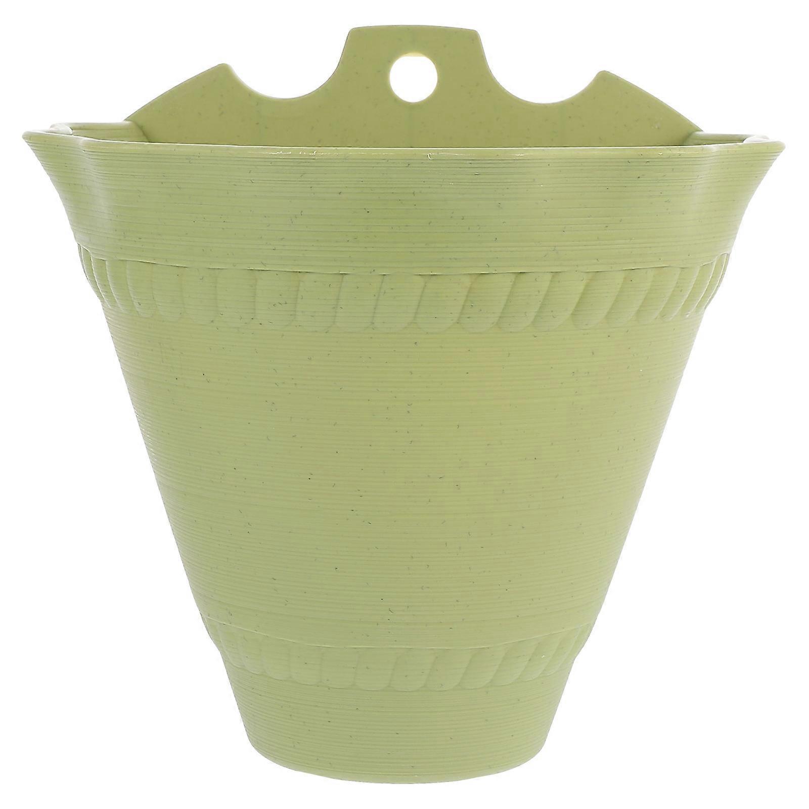 Modern Hanging Planter Plant Pot For Balcony And Garden Decor 20X20CM Green Simple Design 1Pc