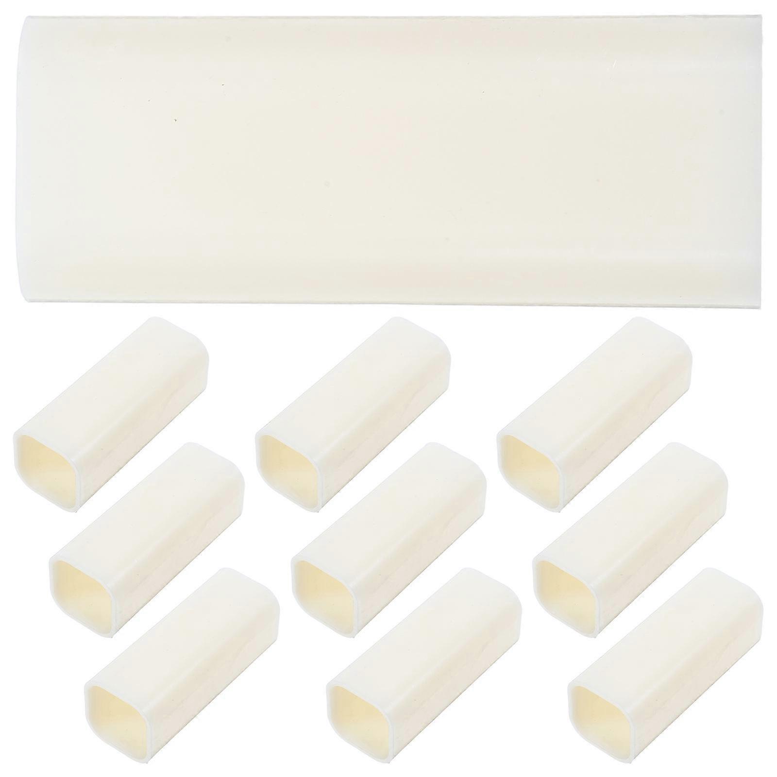 Chicken Processing Equipment Water Pipe Connector 10Pcs Drip Irrigation Hose Fitting Square Shape Easy Installation White