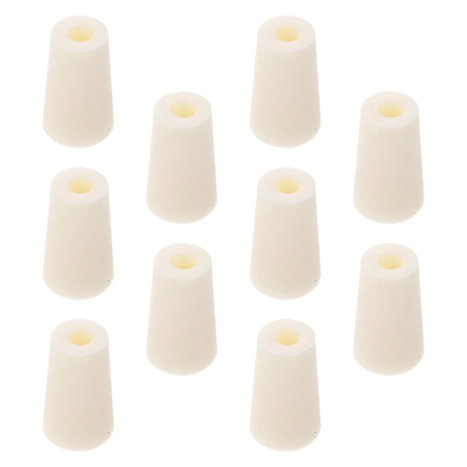 10Pack Silicone Stoppers Laboratory Use Sealing Tools For Test Tubes 0.79X0.79X1.38in