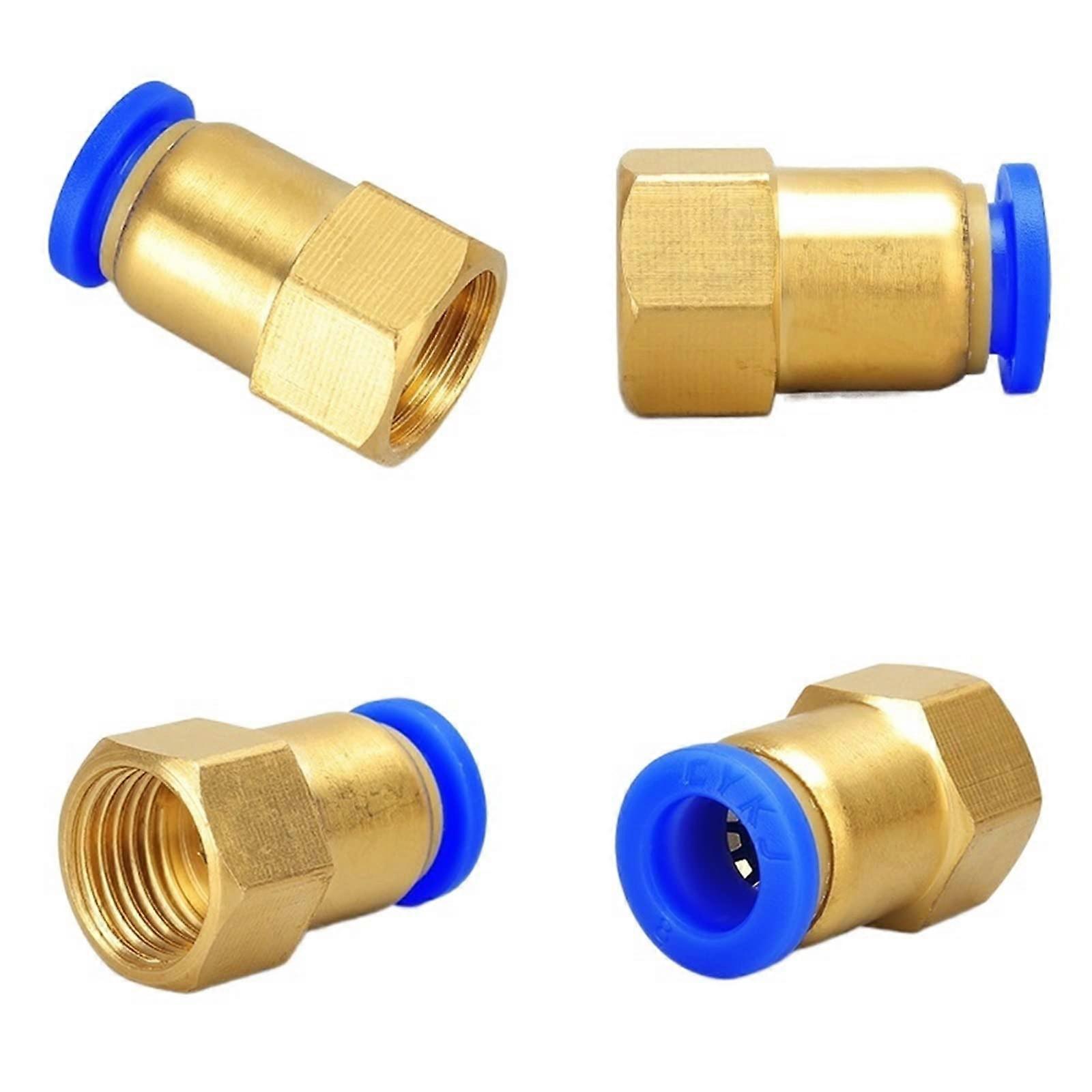 4 PCS Hose Fitting BSP Internal Thread Brass Pneumatic Quick Coupling (Color: 4mm, Specification: M5) M5 4mm