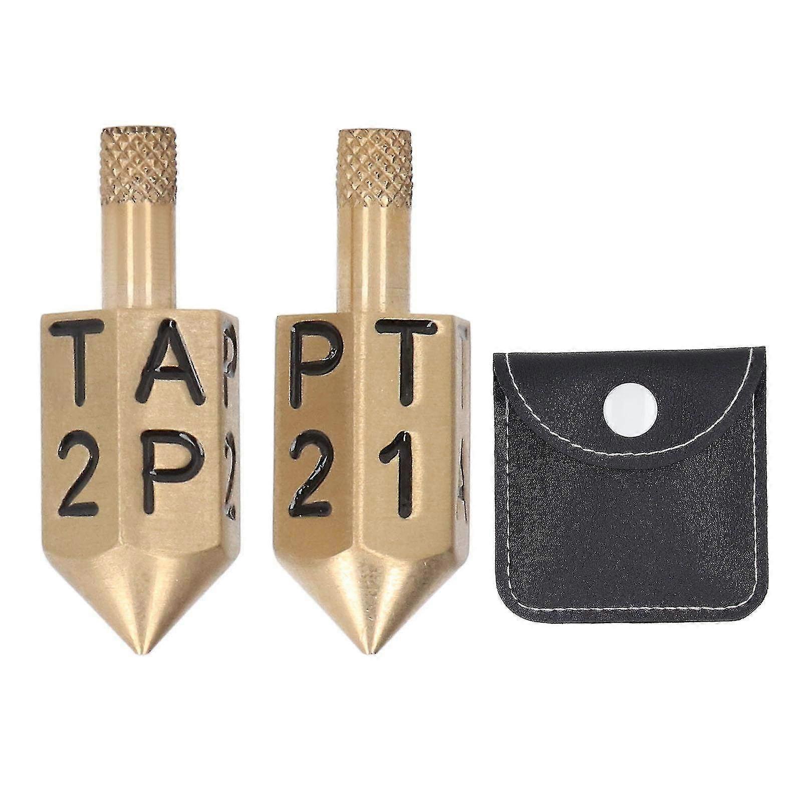 2PCS Solid Metal 6-Sided Rotary Dice with Shank - Gyroscope Top Dice Toys for Desktop Games & Fun Play