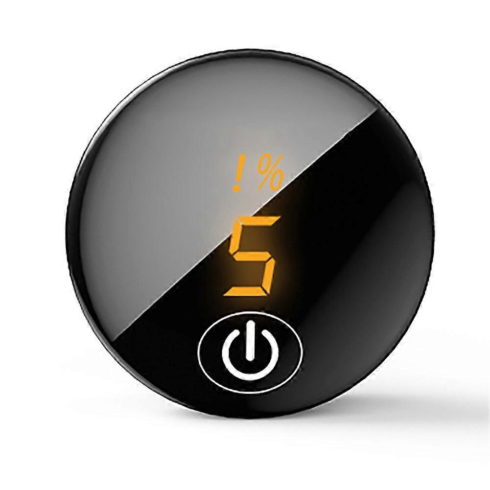 Voltmeter DC Digital Display LED Gauge Meter with Touch Switch for Monitor Battery Voltage Black and Orange Light