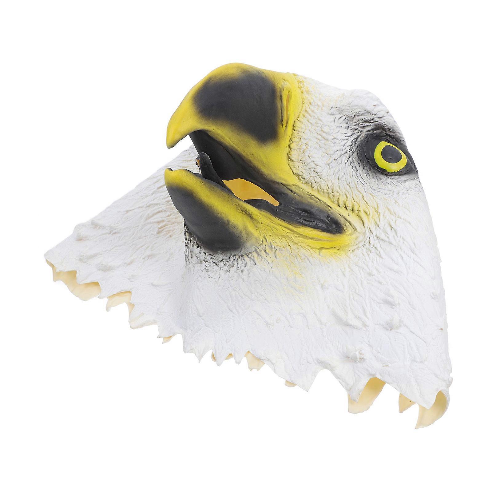 Eagle Head Mask for Halloween Full Coverage Cosplay Accessory with Elastic Band for Costume Parties, Masquerades, and Halloween Events Bright