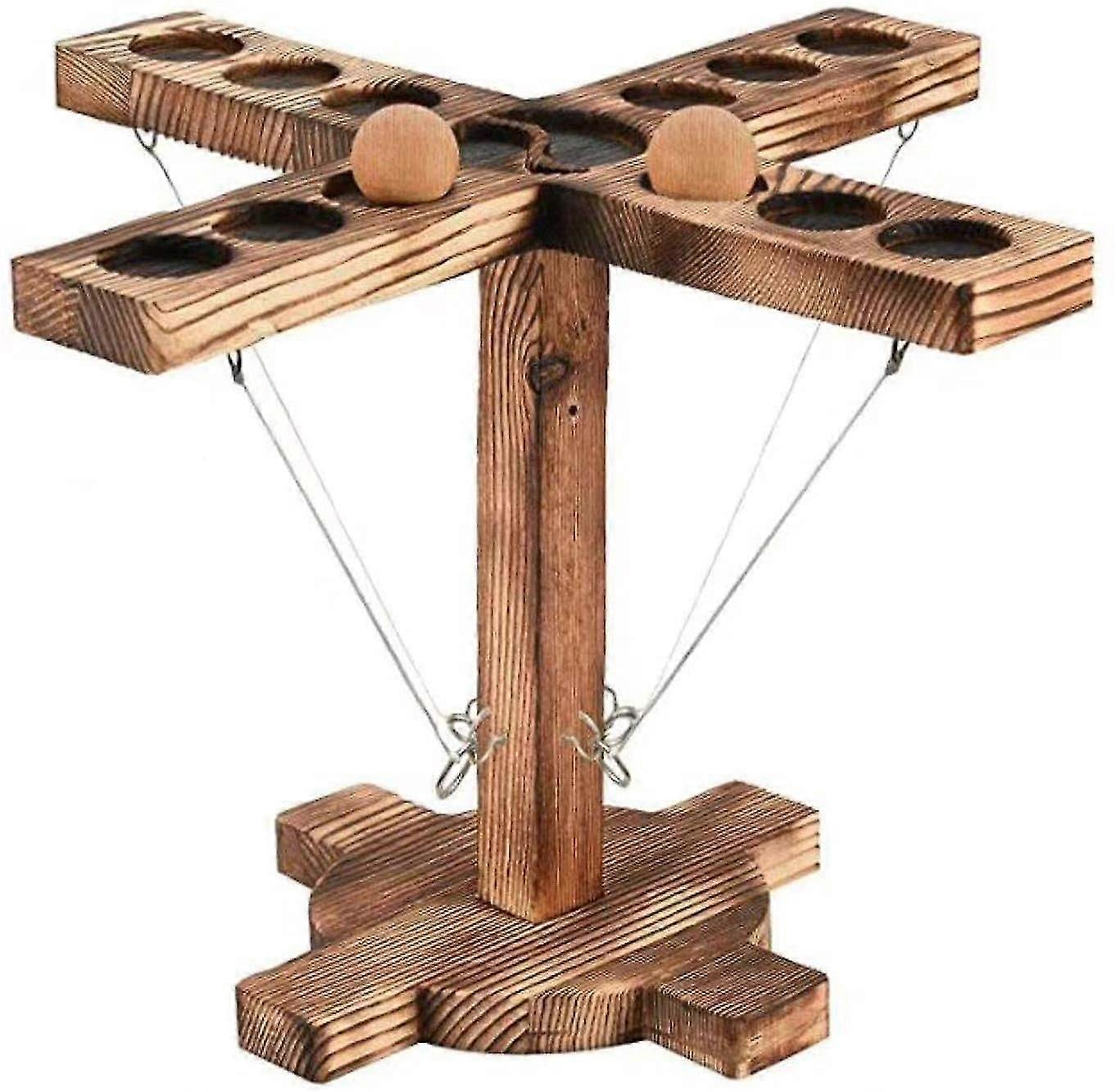 Hooks Ring Toss Game with Shot Ladder Bundle 365