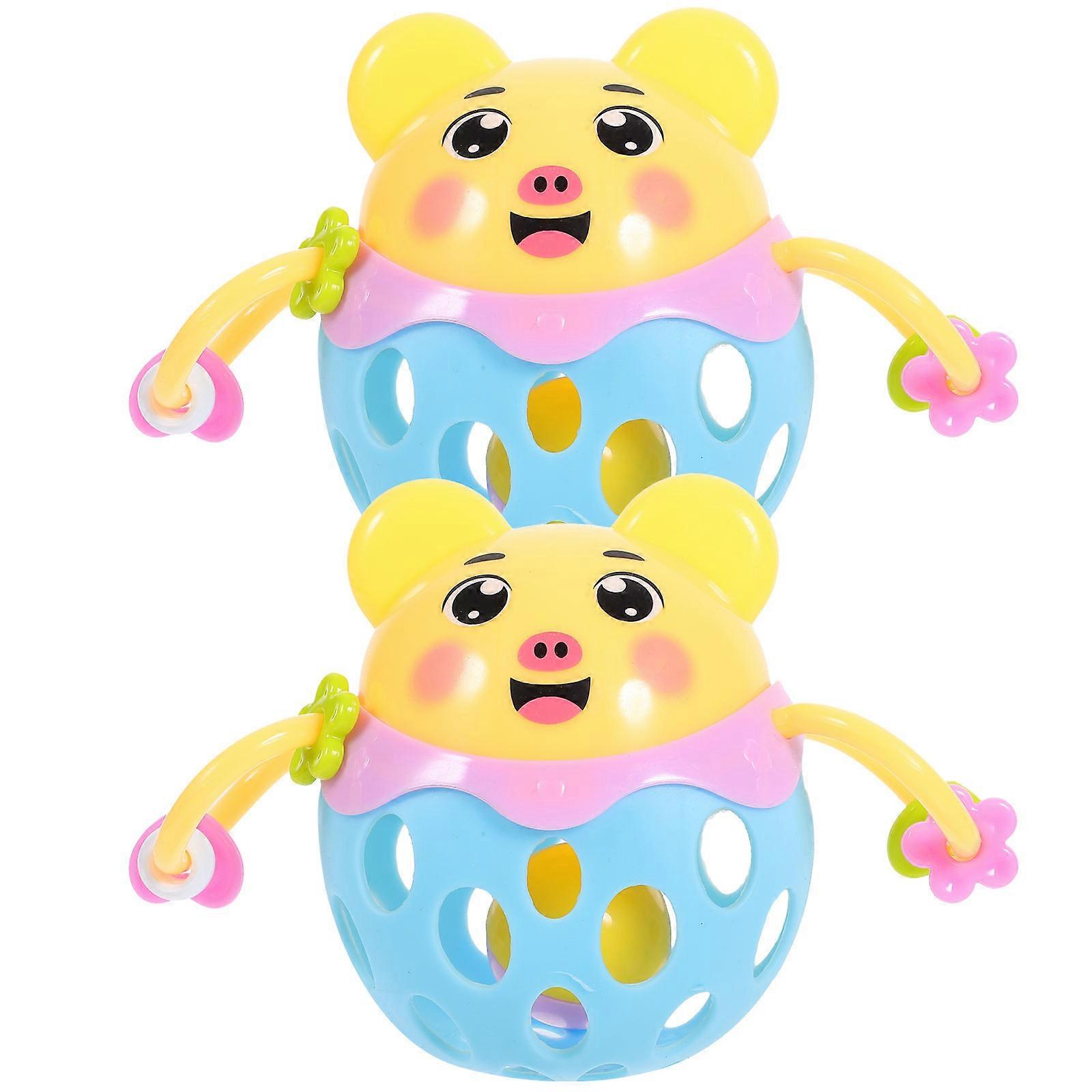 Sensory Development Infant Rattle Toys Assorted Color Indoor Pcs Enhancing Skills