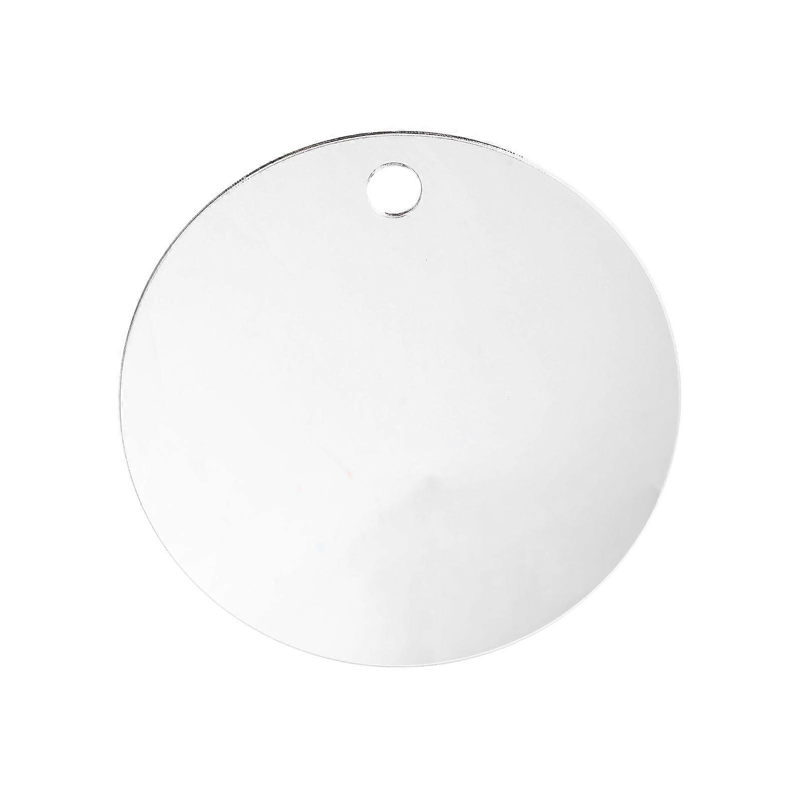 Acrylic Shaving Mirror Anti-Fog Round Bathroom Style 15x15cm Easy To Clean 1 Set