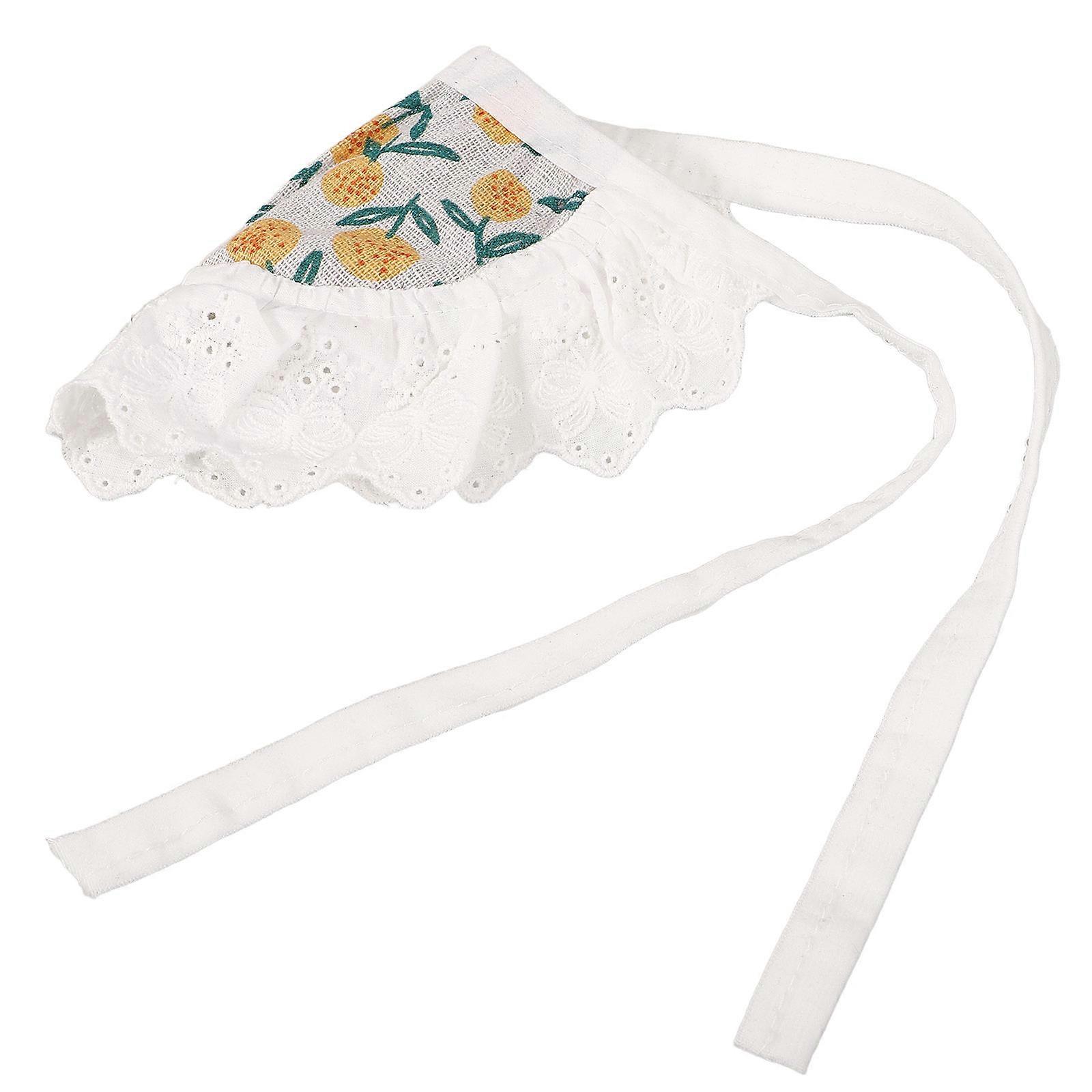 Puppy Scarf For Decor Pet Lace Bib Rectangular Shape Easy To Tie And Adjust Orange Color For Birthdays 1Set