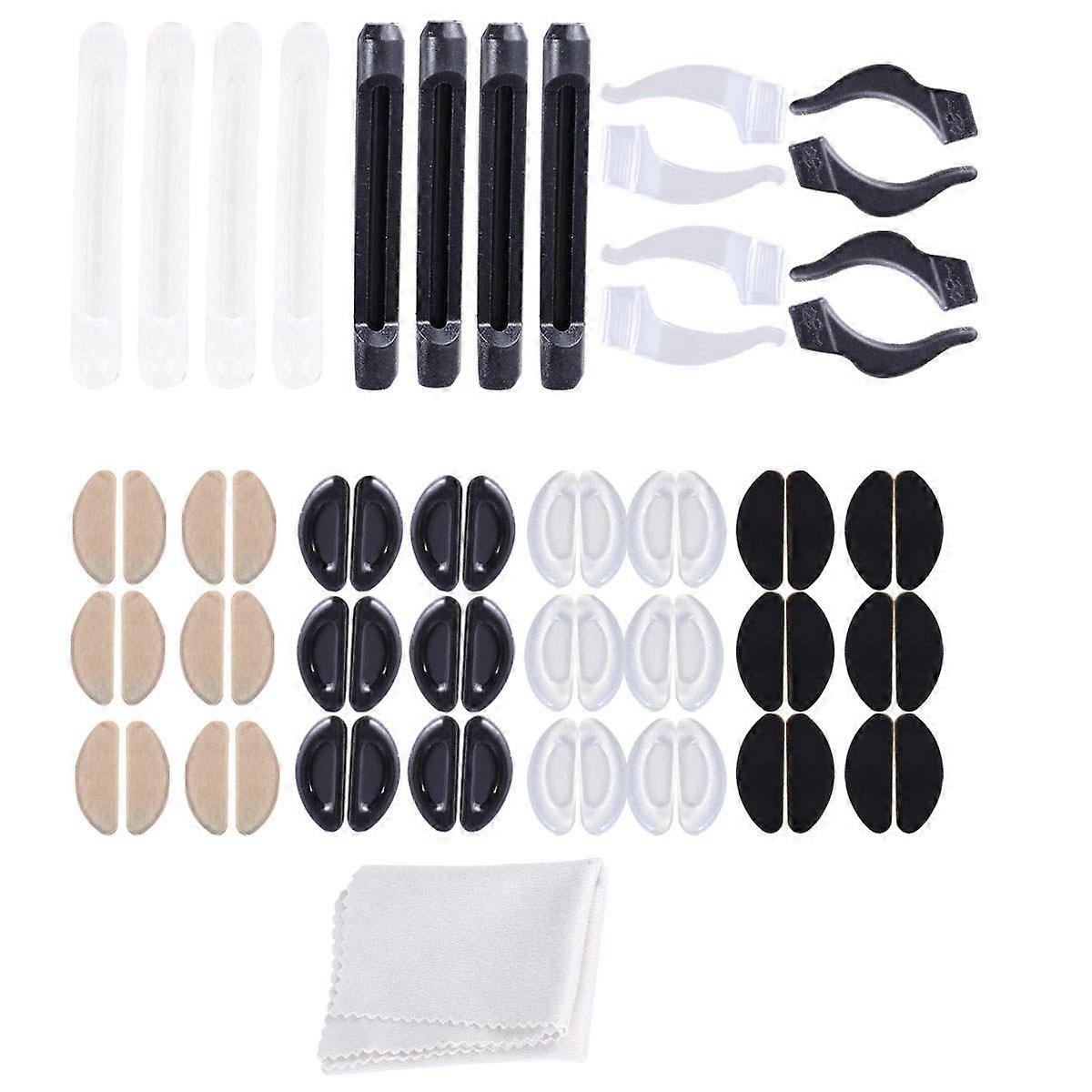 Eyewear Temple Retainers 37Pcs Assorted Color Glasses Fixing Hooks For Adults Daily Wear Non-Slip Feature