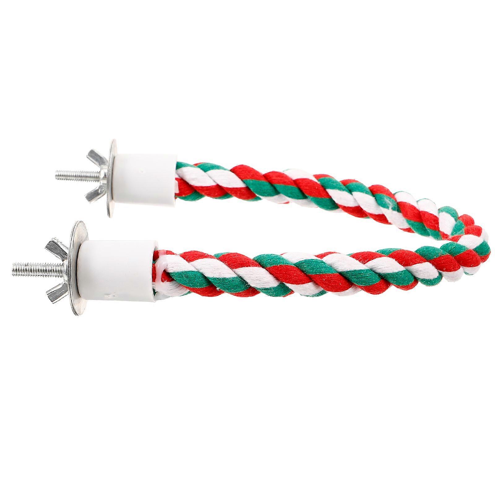 لعبة مضغ سلم حبل للترفيه عن الطيور 30.00X2.00X2.00CM مقاومة للعض 1 قطعة