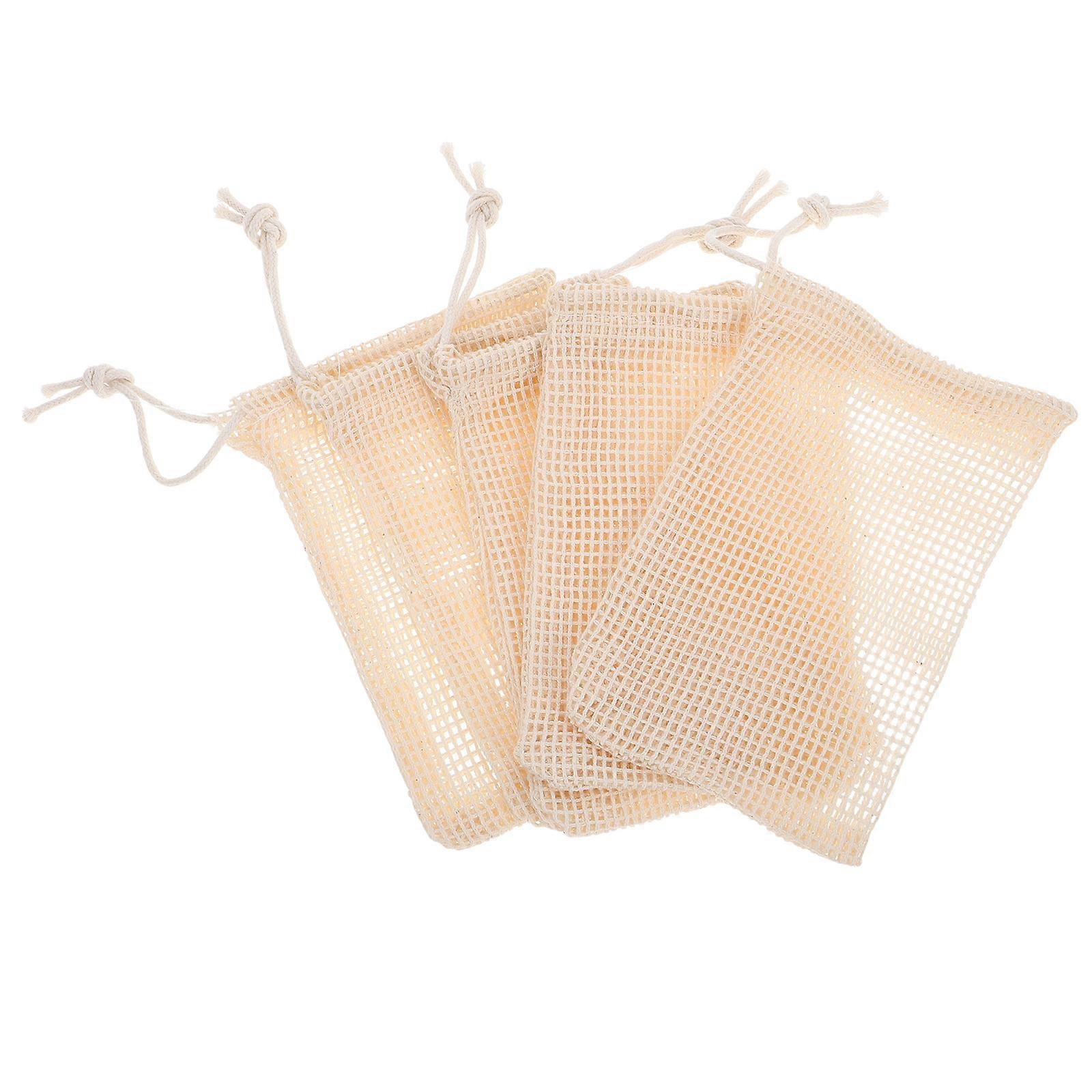 Foaming Soap Bags With Drawstring For Exfoliating Use 5Pcs 14.00X9.00X0.80CM Perfect For Bath Products Container And Travel