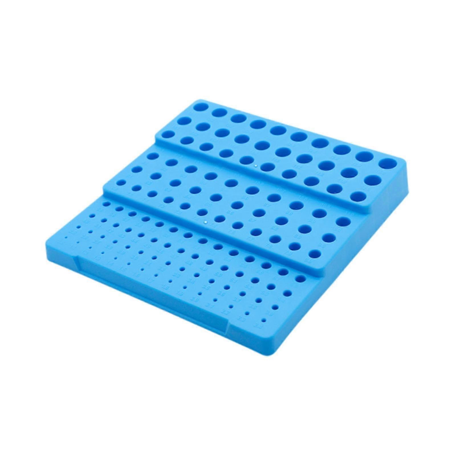 Router Bit Storage Box Blue, Finishing Bit Holder, Organizer Case for Drill Bits, Drills Compatible