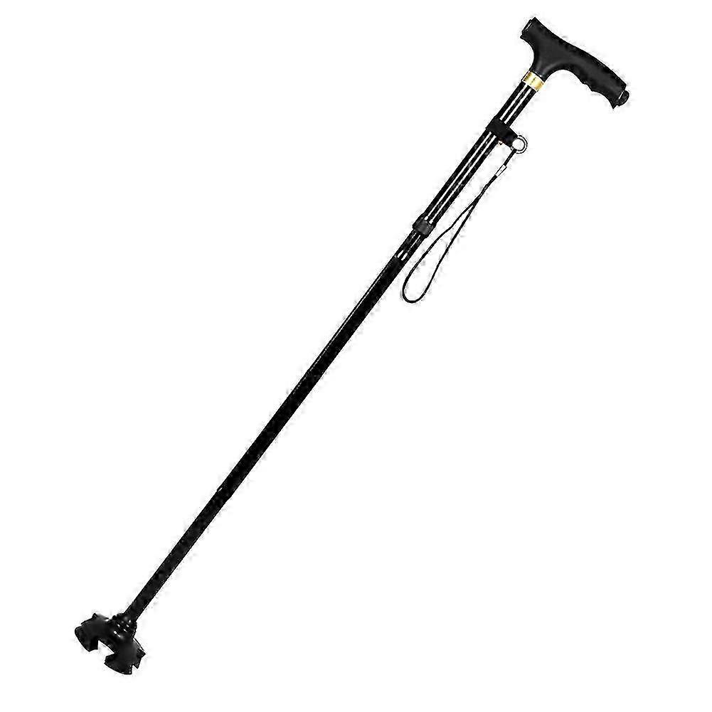 Aluminium Alloy Folding Multifunctional Crutches Walking Cane With Led Light