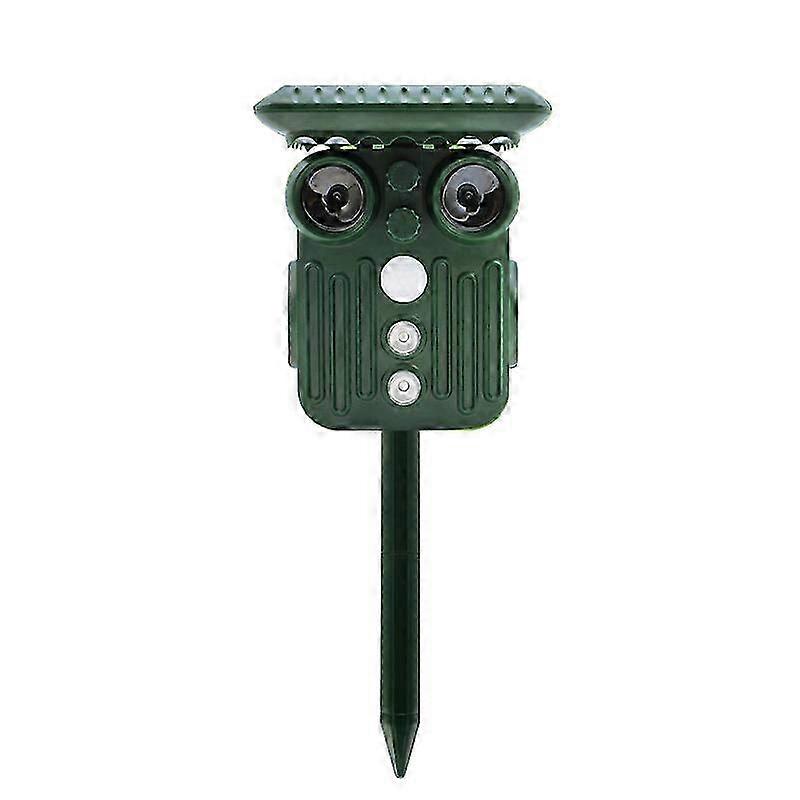 2025 Solar Bird Repeller Rechargeable Dog Cat Deterrent With PIR Motion Sensor Pigeon Squirrel Outdoor Garden