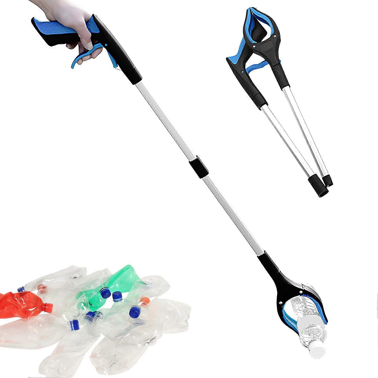 Hilfreicher Handgreifer – Robuster Greifstab in Blau, Faltbarer Müllpflücker, Abfallsammler mit Ergonomischem Design