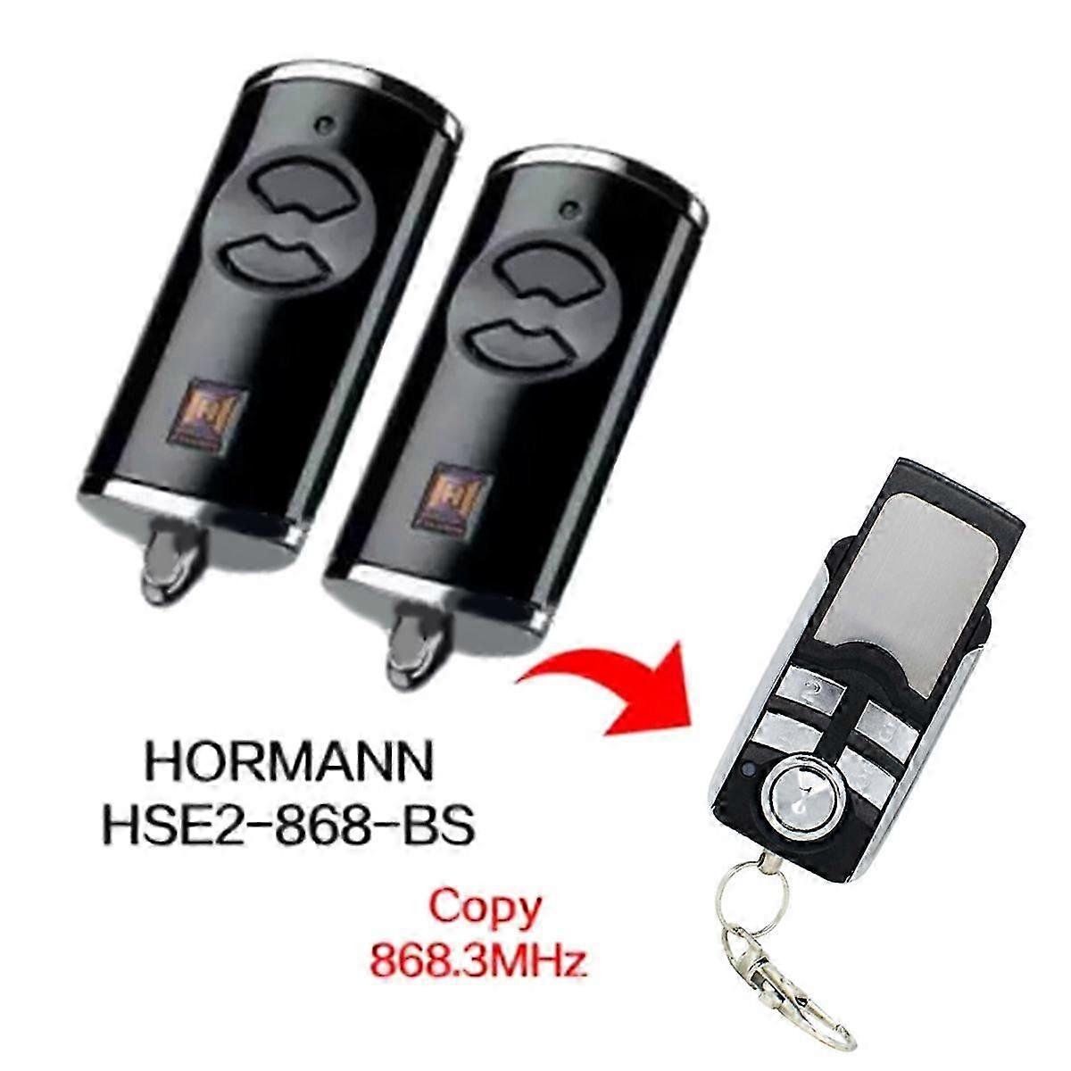 2Pcs Hormann HSE2-868-BS 868MHz Replacement Garage Door Remote Control