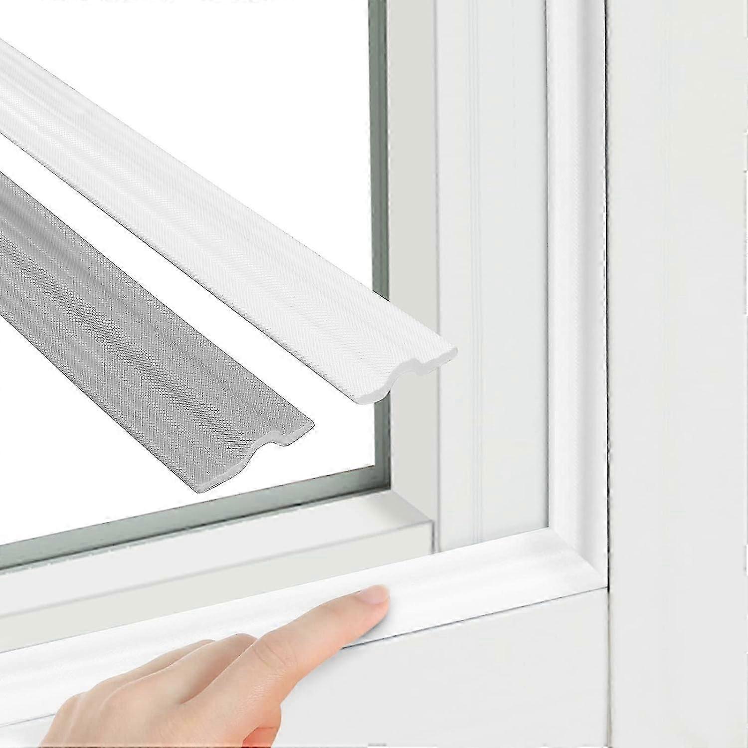Coupe-vent de fenêtre de 3m/118 pouces, Coupe-vent auto-adhésif pour porte de fenêtre, Ruban mousse pour isolation insonorisée Coupe-vent, Coupe-froid