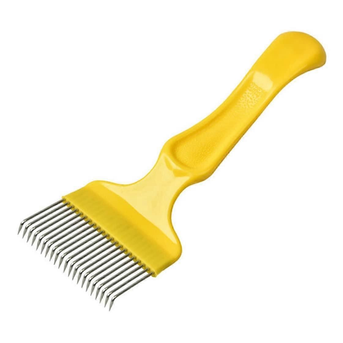 Stainless Steel Fork Beekeeping Tool With 18 Teeth, Honey Scraper Shovel, Plastic Handle