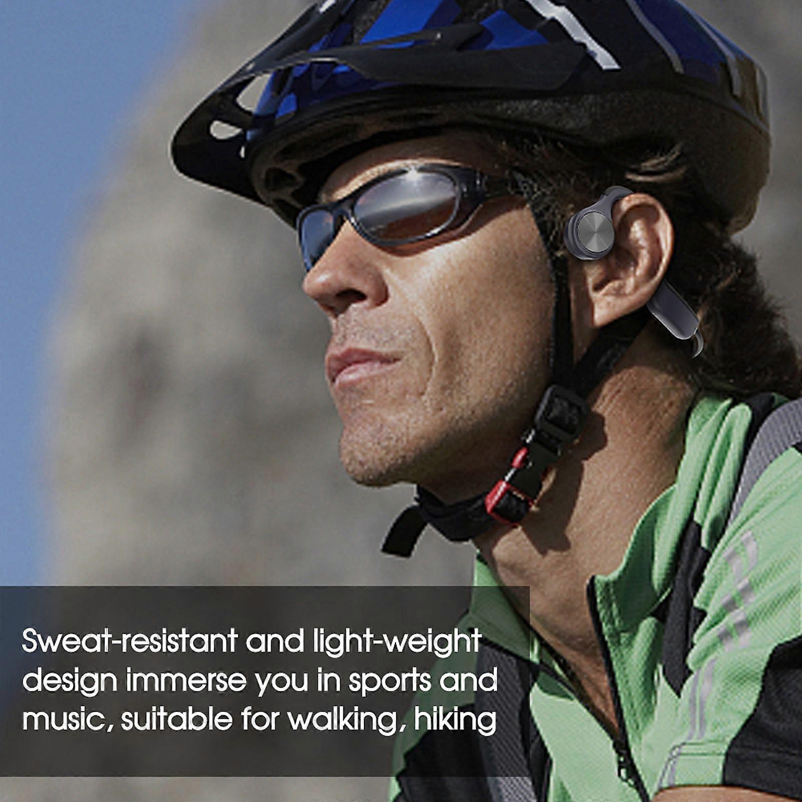 E9 Bone Conduction Headset Wireless Bluetooth 5.0 Earphone Outdoor Sports Headphone Hands-free with Mic Black