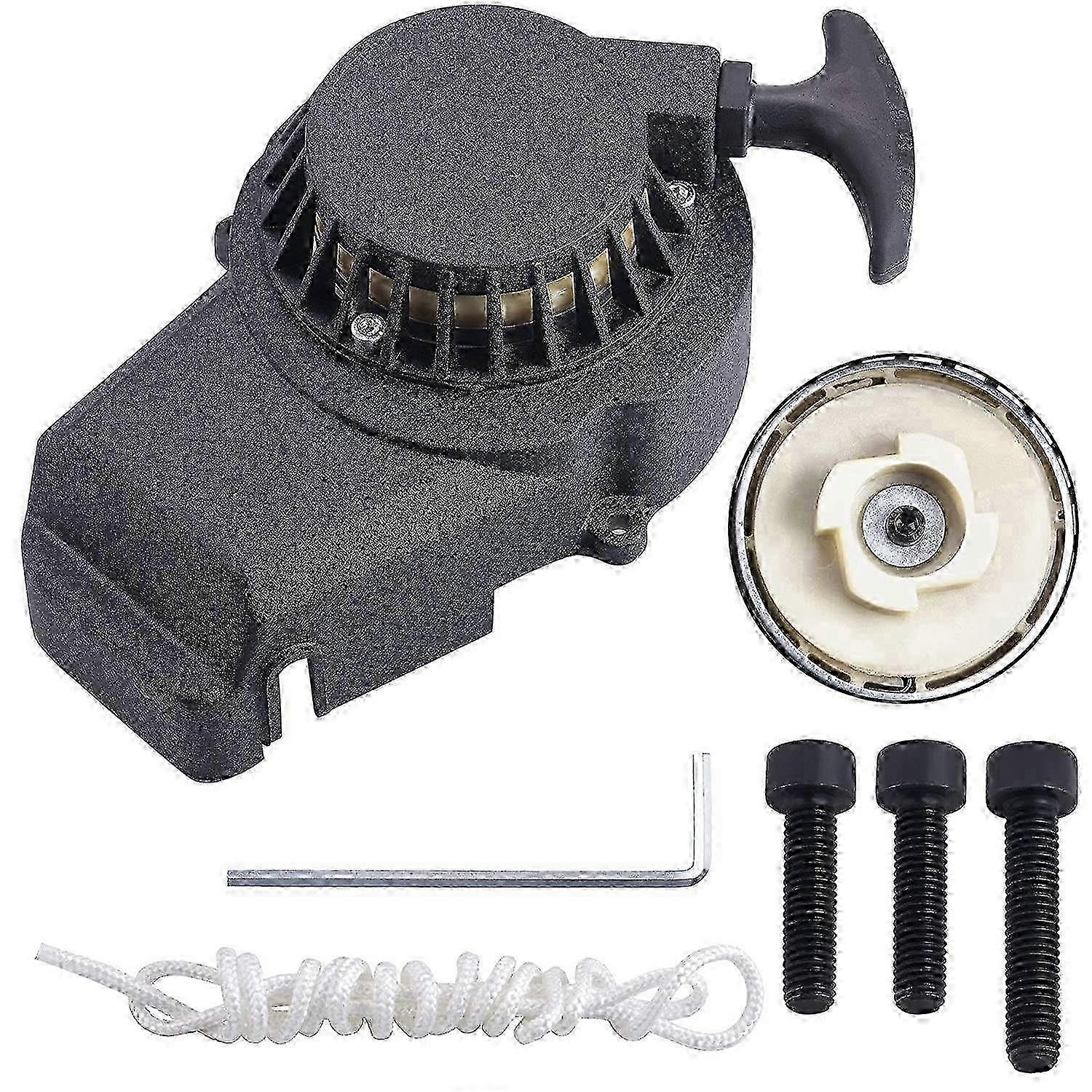 Lanceur à Recul Alliage GOOFIT – Démarreur Traction + Volant D'Inertie – Pour Mini Moto 47cc 49cc 2T ATV Quad