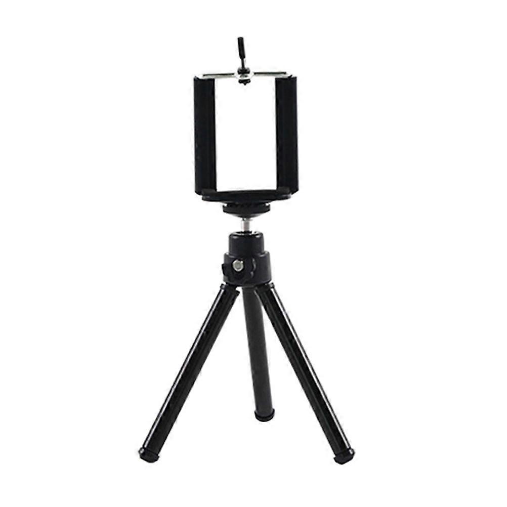 Retractable Mini Mobile Phone Bracket 2 Section Tripod Desktop Photography Triangle Bracket Small Digital Slr Camera Bracket(Black)