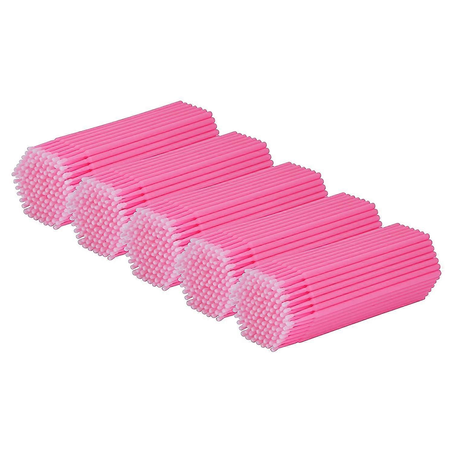 500 Pcs Disposable Microbrush Applicators Microfiber Wands for Eyelashes