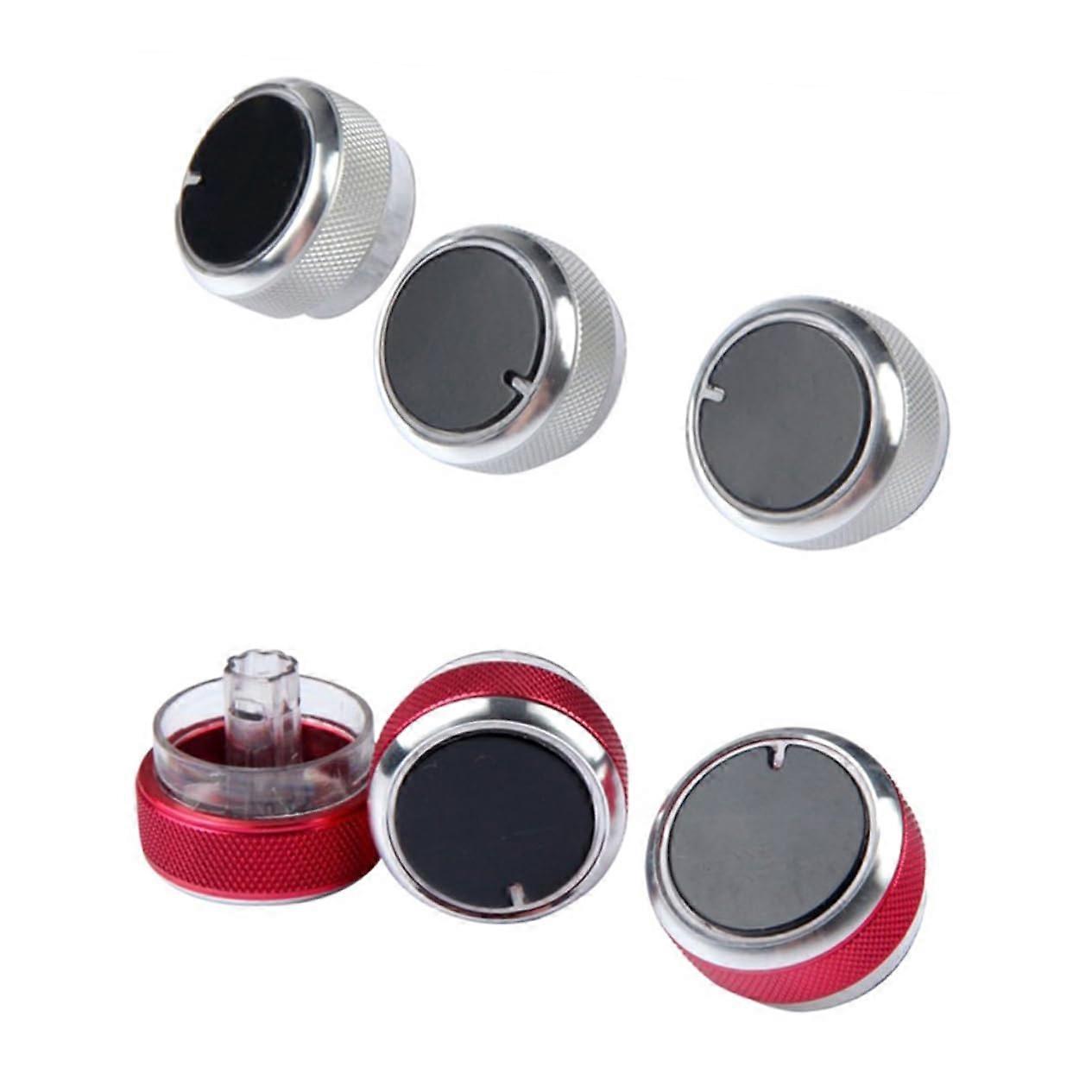 Car Switch Knobs 3 Pack Aluminum Alloy Easy To Replace For Ford Focus II/III And Mondeo (2005-2014)