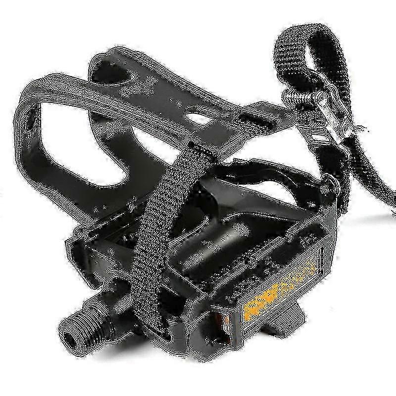 Bicycle Pedal Straps with Toe Clips for Easy Installation, Nylon Pedal Accessories Compatible with LH-1 Models
