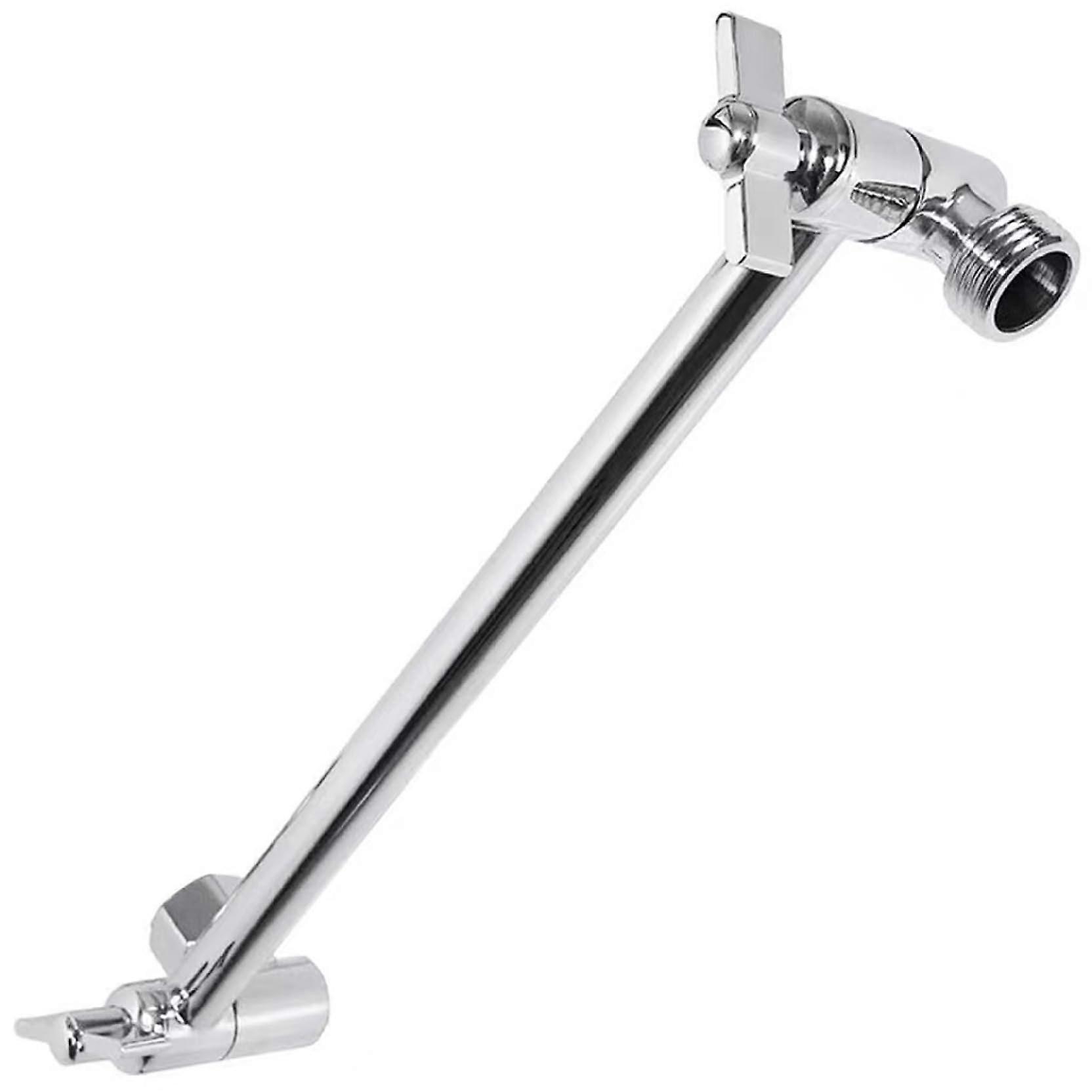 Shower Extension Arm 11 Inch Adjustable Stainless Steel with Locking Set Screw Easy Installation Support Rod