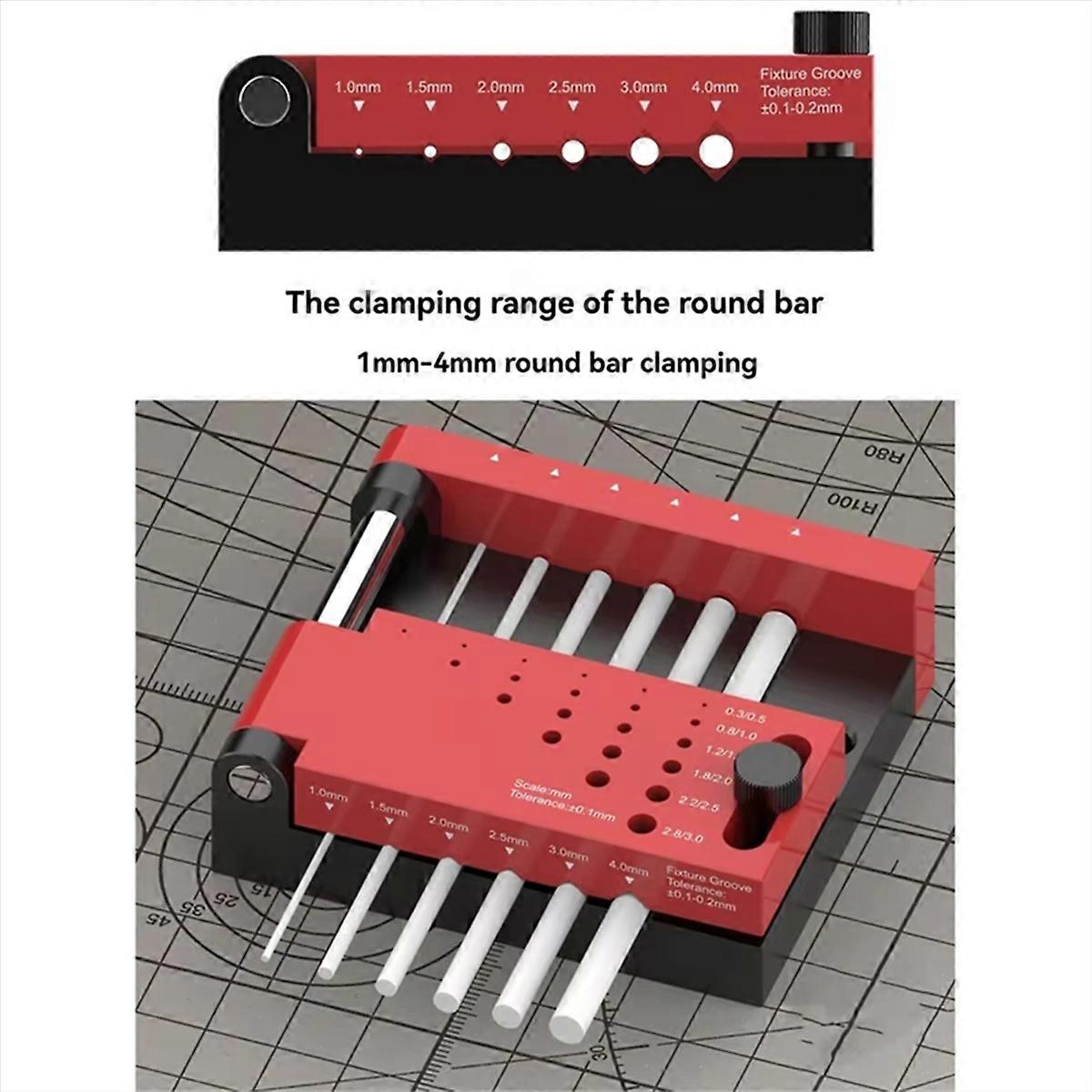 Borehole Positioner Precision Drilling for Scale Model Building Round Rod Center Locator