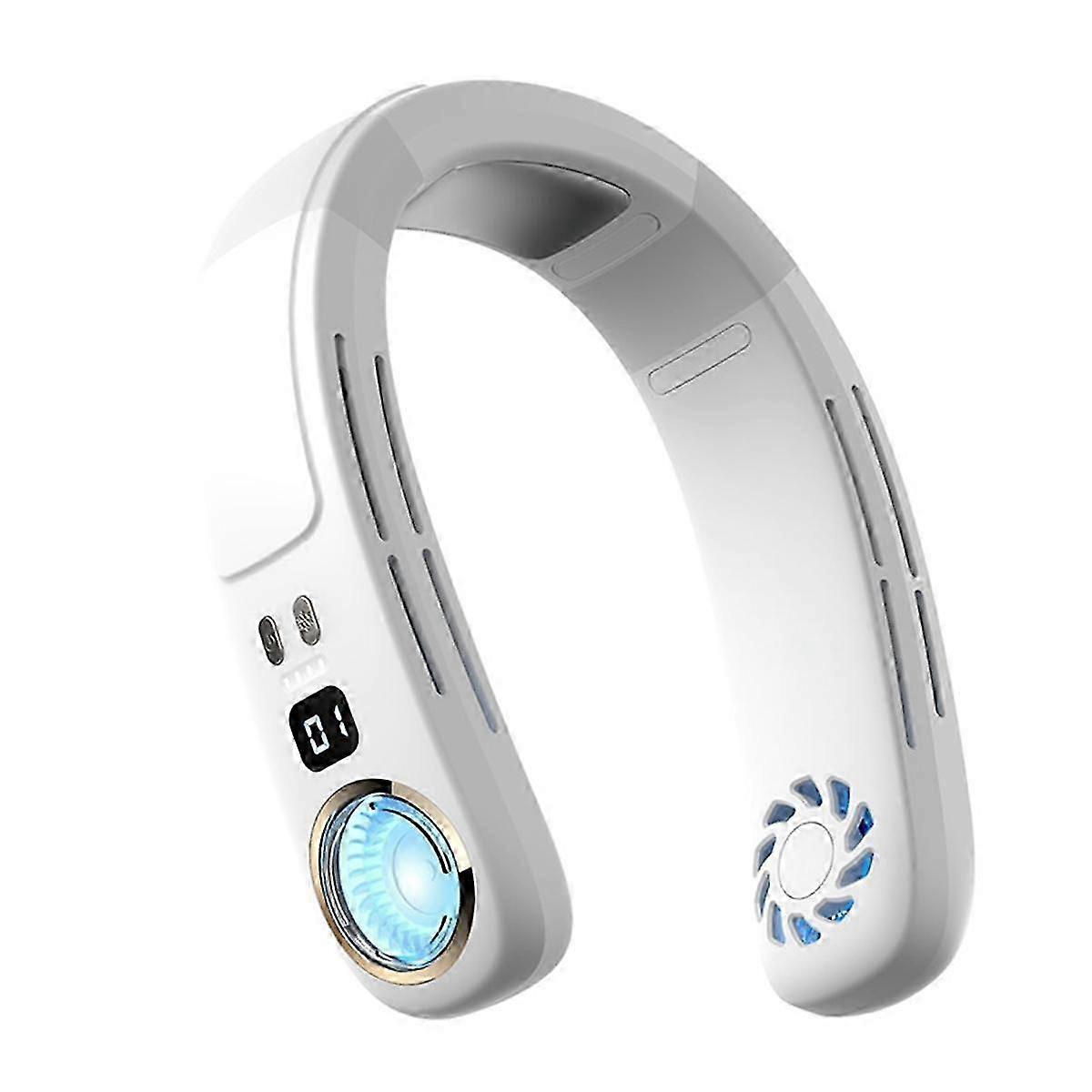 Rechargeable neck air conditioner for outdoor activities