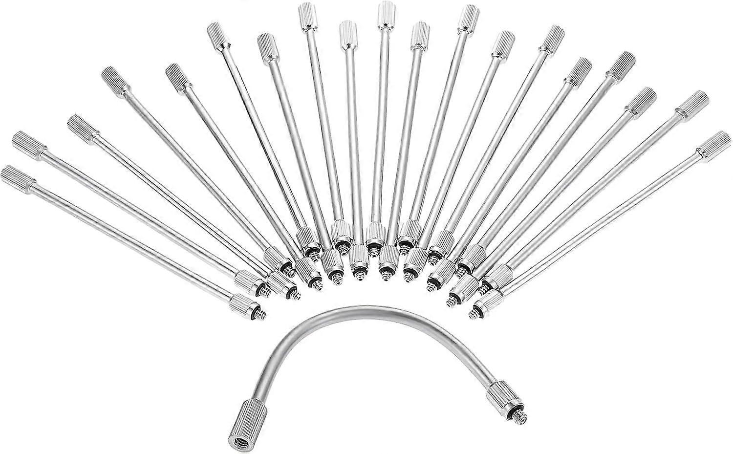 20 Pack Quick Connect 1/4" Drip Irrigation Tee Connectors, Universal Tee Fitting