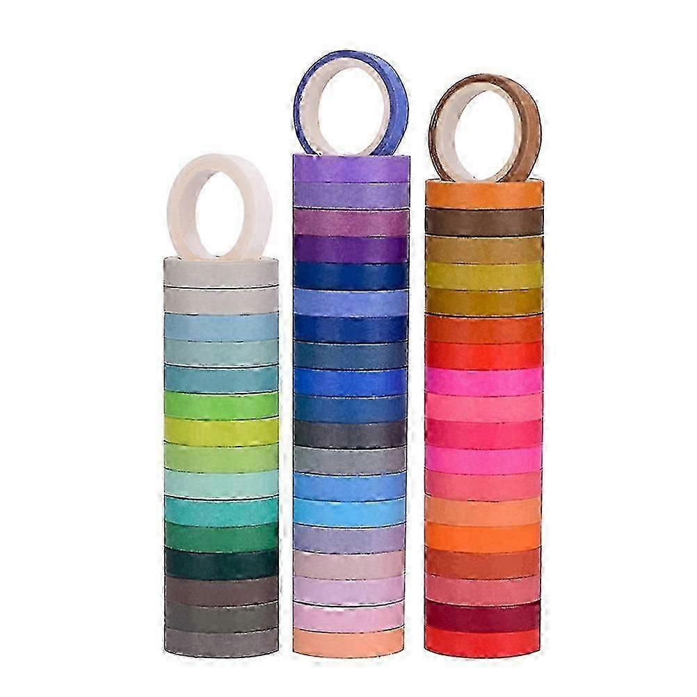 60 Roll Assorted Gradient Washi Tape Set for Decorative Scrapbooking and Craft Projects