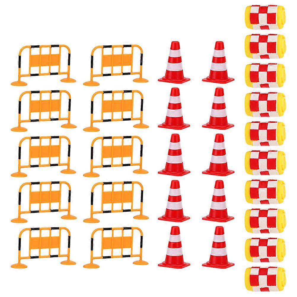Traffic Sign Toys Play Traffic Signs for Entertainment 30Pcs Assorted