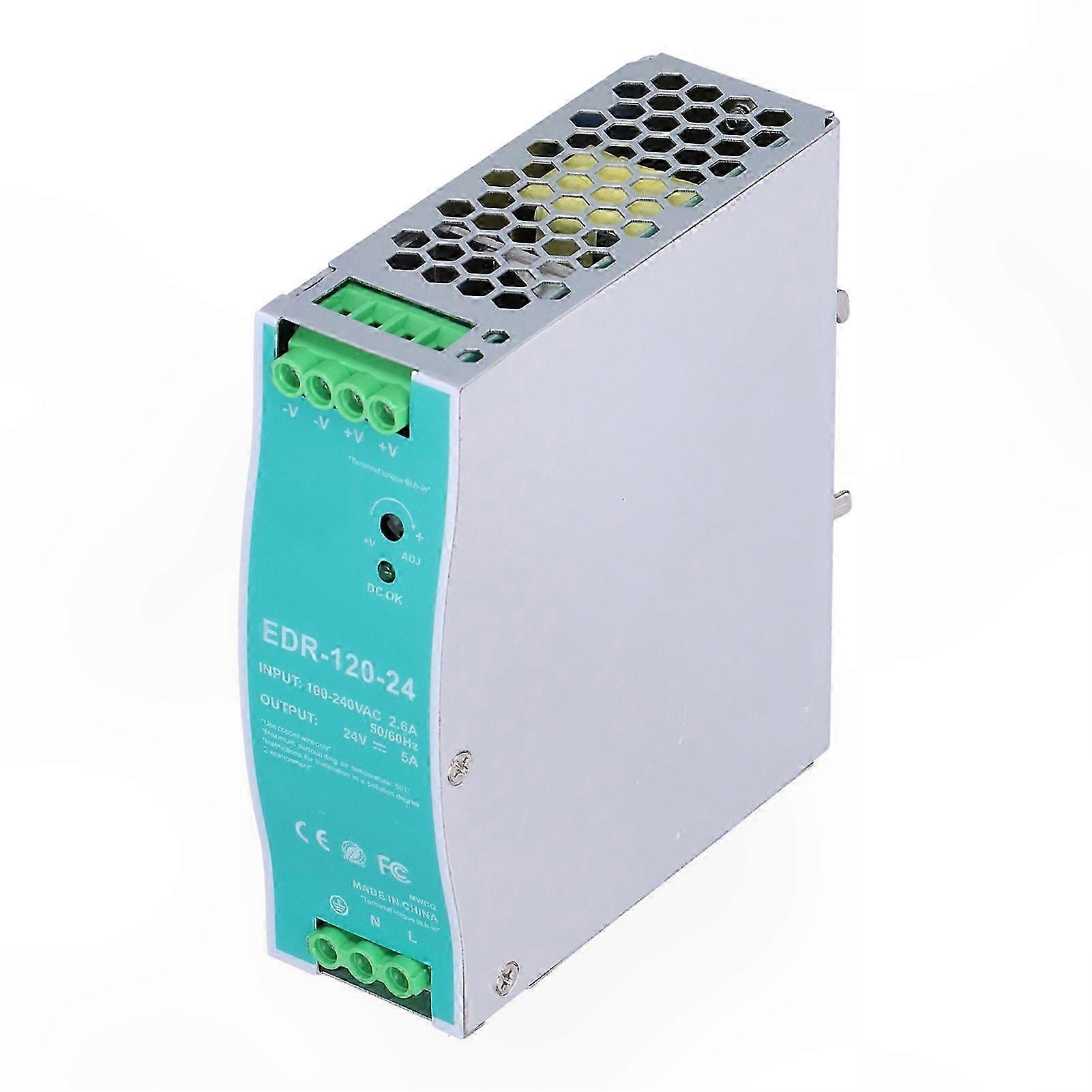 Industrial 5A 120W Rail Power Supply AC100-240V Stable Output for Automation Systems