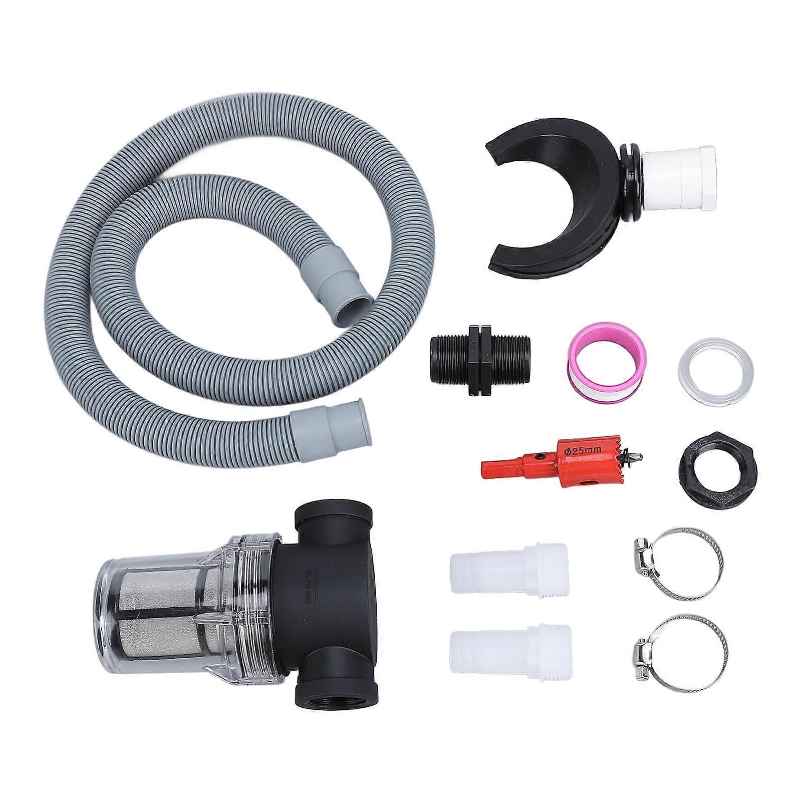 Rain Barrel Diverter Kit 3.0in 75mm Plastic Connector with Filter