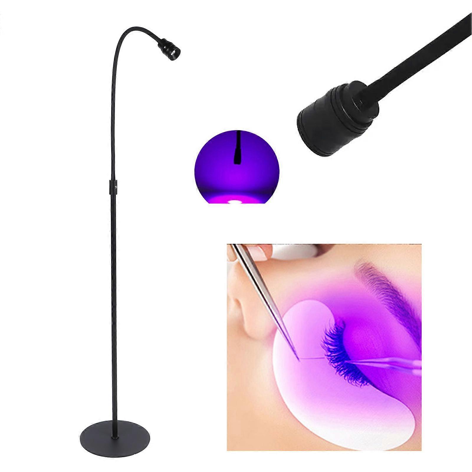 10W UV Lash Lamp with Foot Pedal, Black, 90cm Height, EU Plug