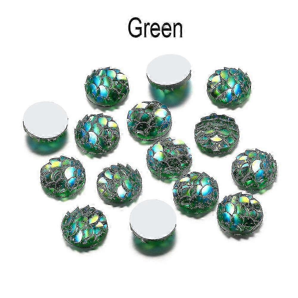 Fish Scale Cabochons (50 Pcs/8mm)