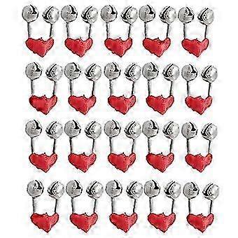 20x Red Hot Plastic Clip Rod Bite Alarm Fishing Bells Ring