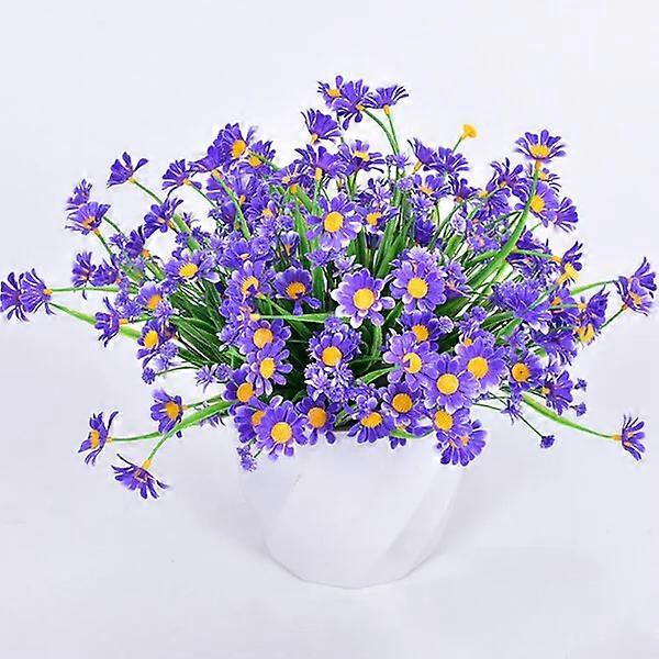 8 bundles of artificial flowers, UV-resistant, suitable for multi-scenario decoration