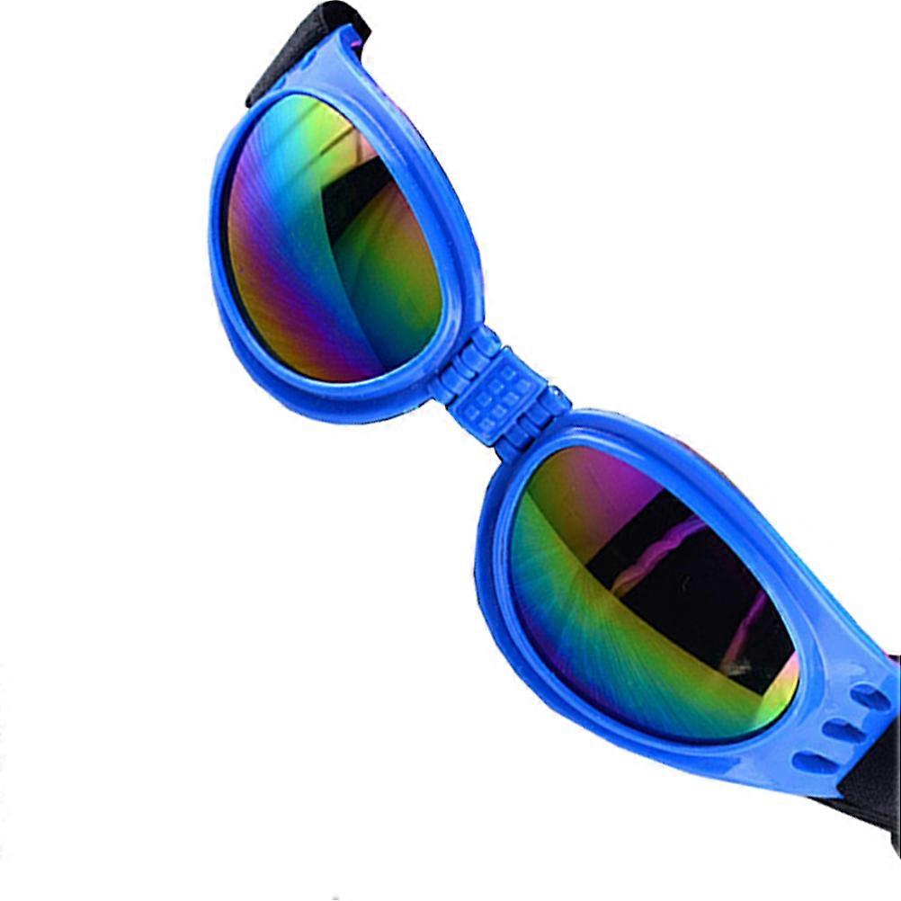 Blue Plastic Novelty Cat Ear Sunglasses for Kids Decoration Use Lightweight and Durable 6 5 Inches