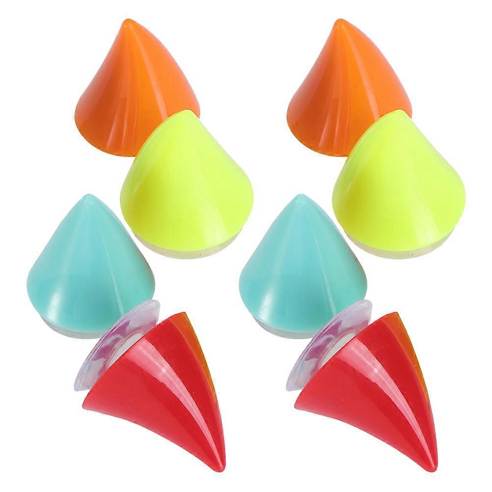 Cute Horns for Decorating Multi Color Durable Plastic Easy Install Universal Fit 8 Pcs