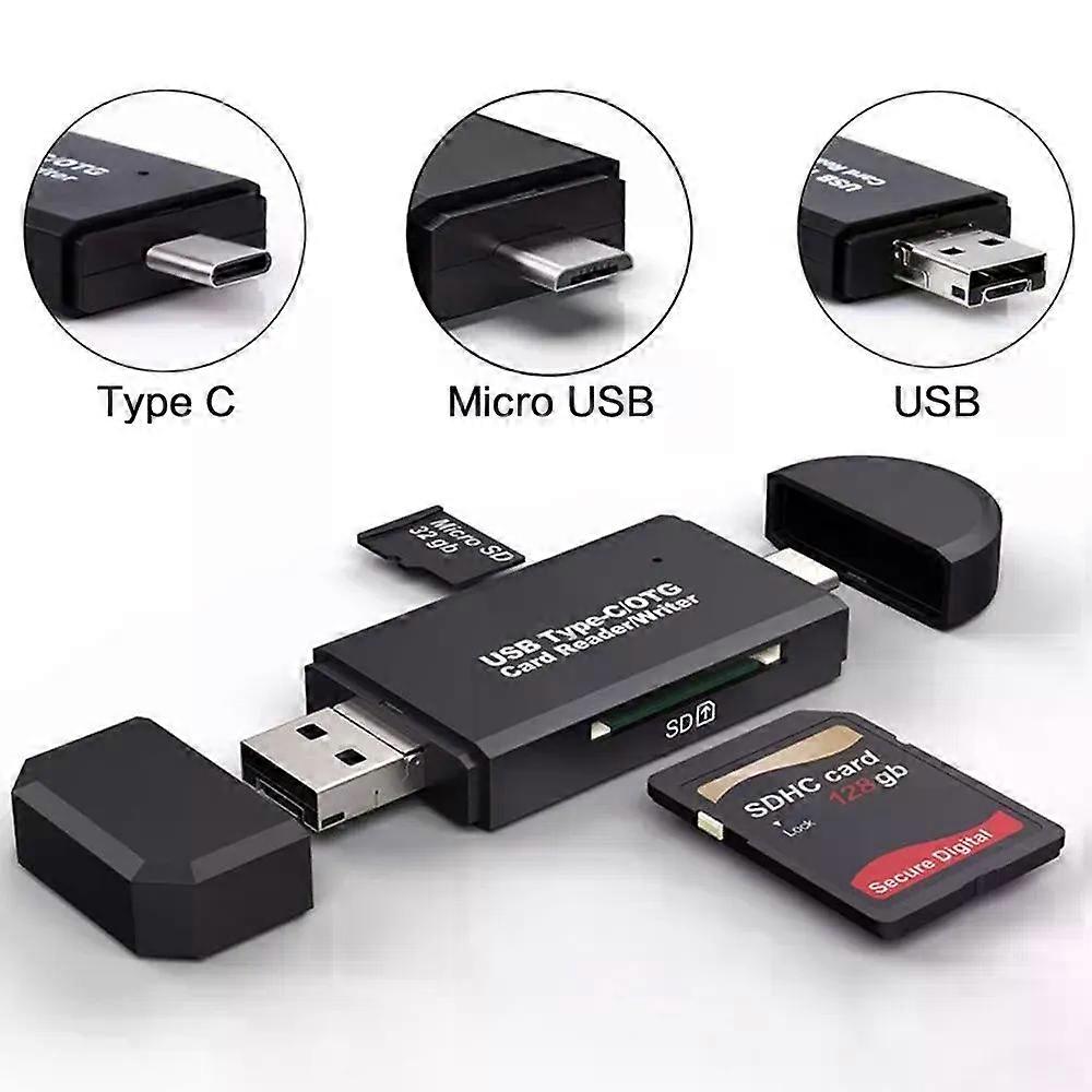 STONEGO OTG Micro SD Card Reader USB 20/USB 30/Type C/Micro USB Port SD Memory Card Reader