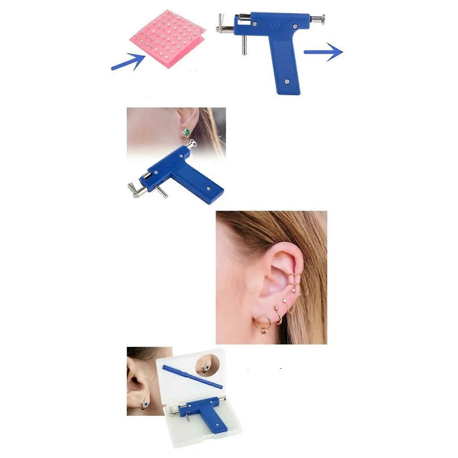 98pcs Ear Piercing Kit Titanium Steel Safe Tool Set 12.7cm