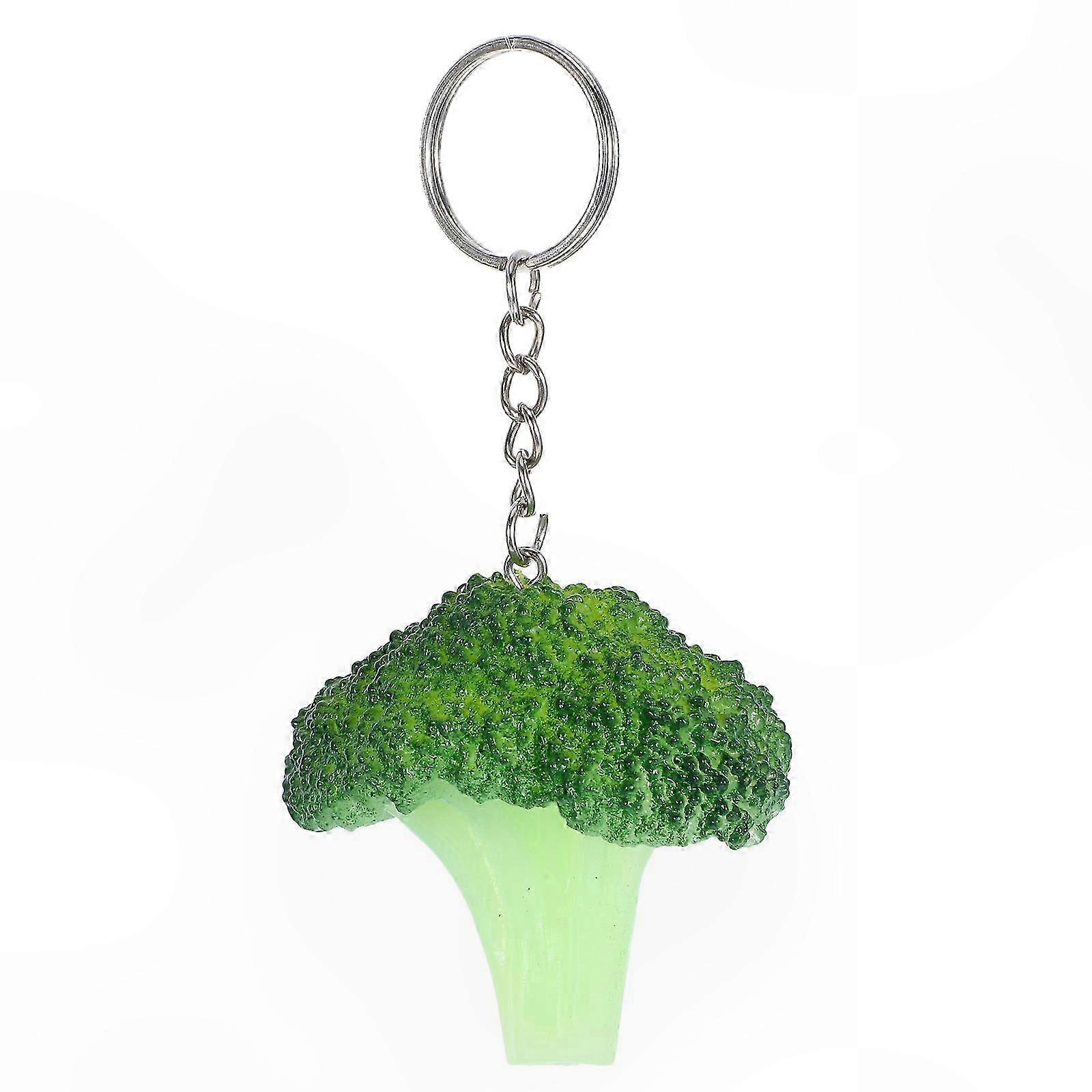 Creative Broccoli Keychain Pendant for Bag or Key Decoration